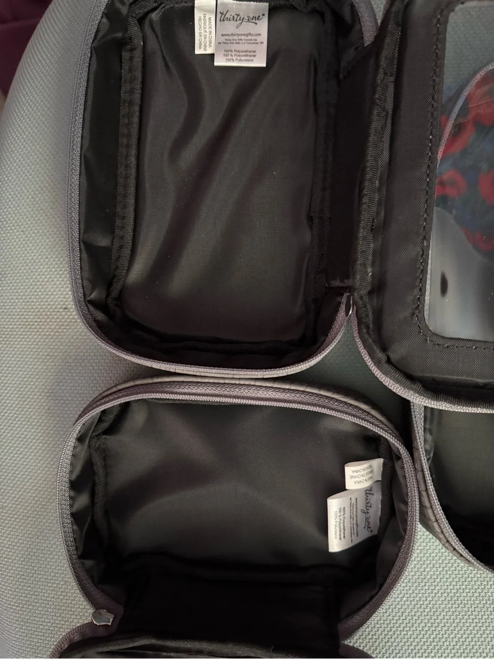 Thirty One Grey Crocodile Travel Case Set